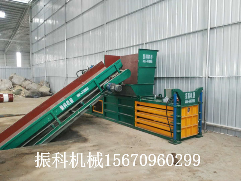 全自動廢紙打包機設備  振科液壓打包機原理