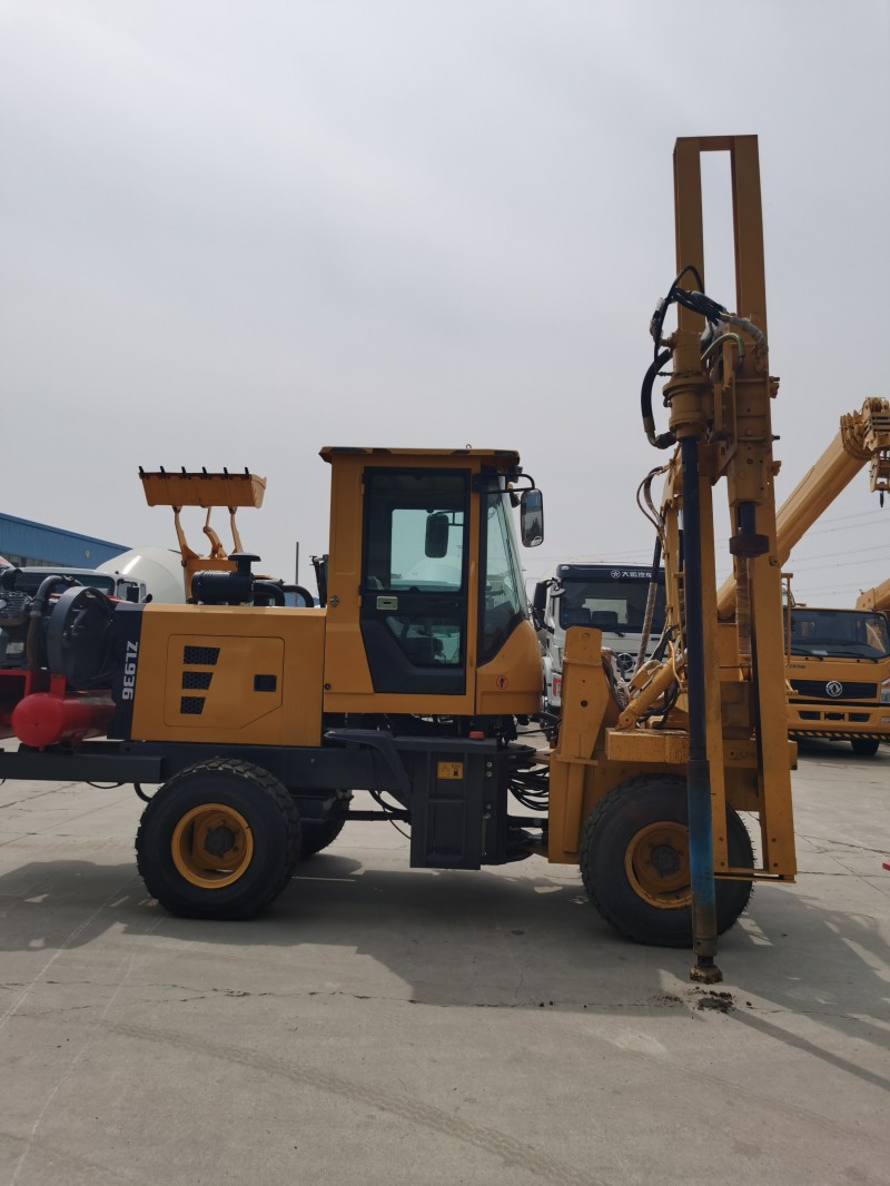 打拔鉆一體機 公路護欄打樁機