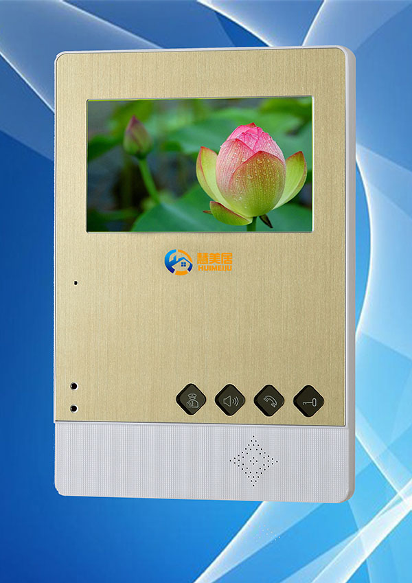 網線數碼彩色可視對講門鈴4.3寸分機