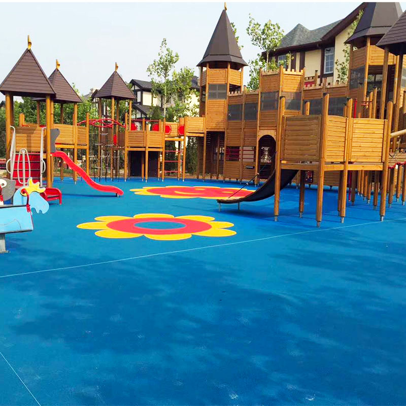 塑膠跑道橡膠顆粒地墊幼兒園epdm材料地面 羽毛球場地塑膠