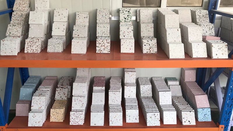 無(wú)機(jī)水磨石-水磨石板-水磨石地板磚-人工水磨石板