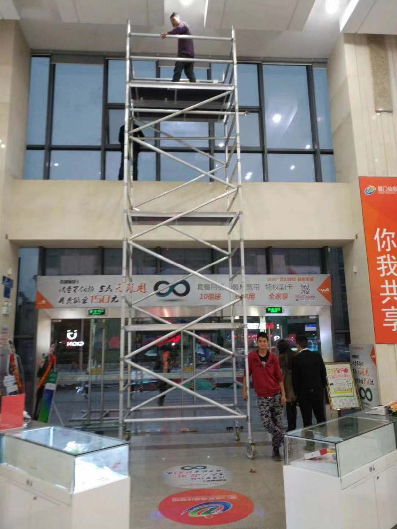 移動腳手架租賃，鋁合金腳手架出售，室內快裝腳手架直供。