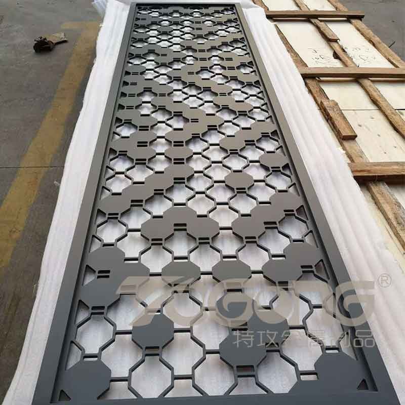 中式金屬屏風花格定制_酒店不銹鋼屏風裝飾_佛山不銹鋼屏風廠家