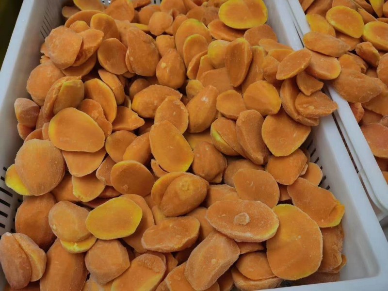 鮮果速凍冷凍廣西小臺農芒果塊山東工廠直銷噸位批量出售