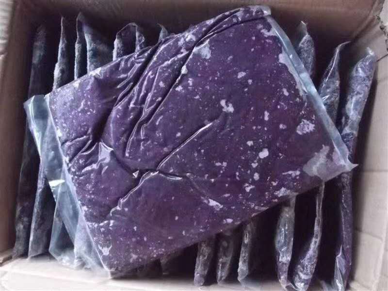 鮮果速凍冷凍紫薯泥、南瓜泥、土豆泥山東工廠直銷噸位批量出售