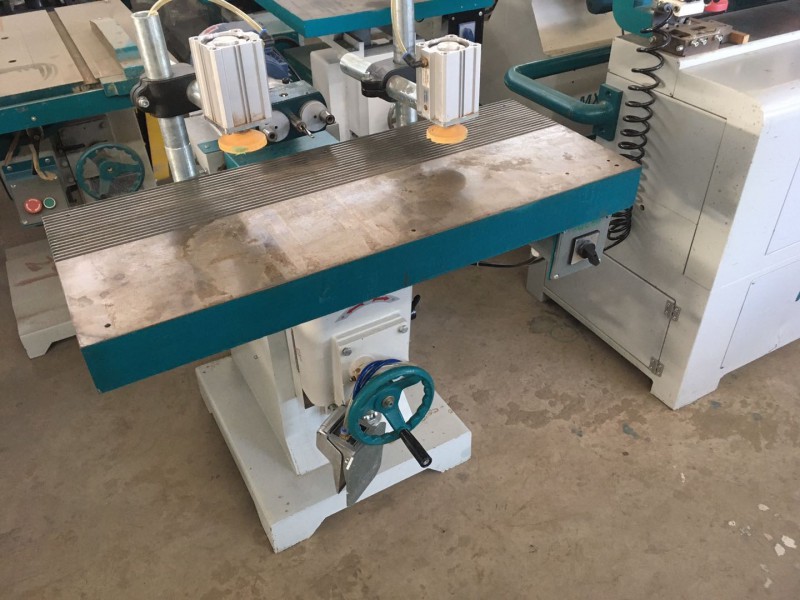 出售二手木工設備馬氏三頭水平鉆